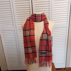 Pink Plaid Scarf